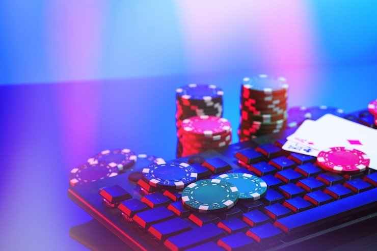 Slot game reels spinning with bonus symbols highlighted